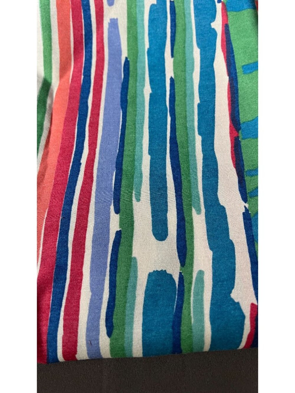 2+ yards Striped Multi-Color Fabric Cotton Material Bold Vibrant Pattern - Picture 3 of 3